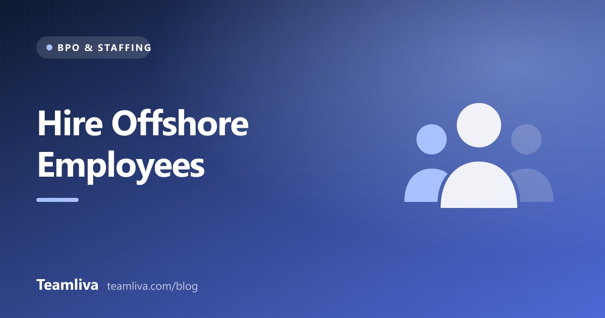 Teamliva (Team Liva) cover graphic: Hire Offshore Employees, with a people icon