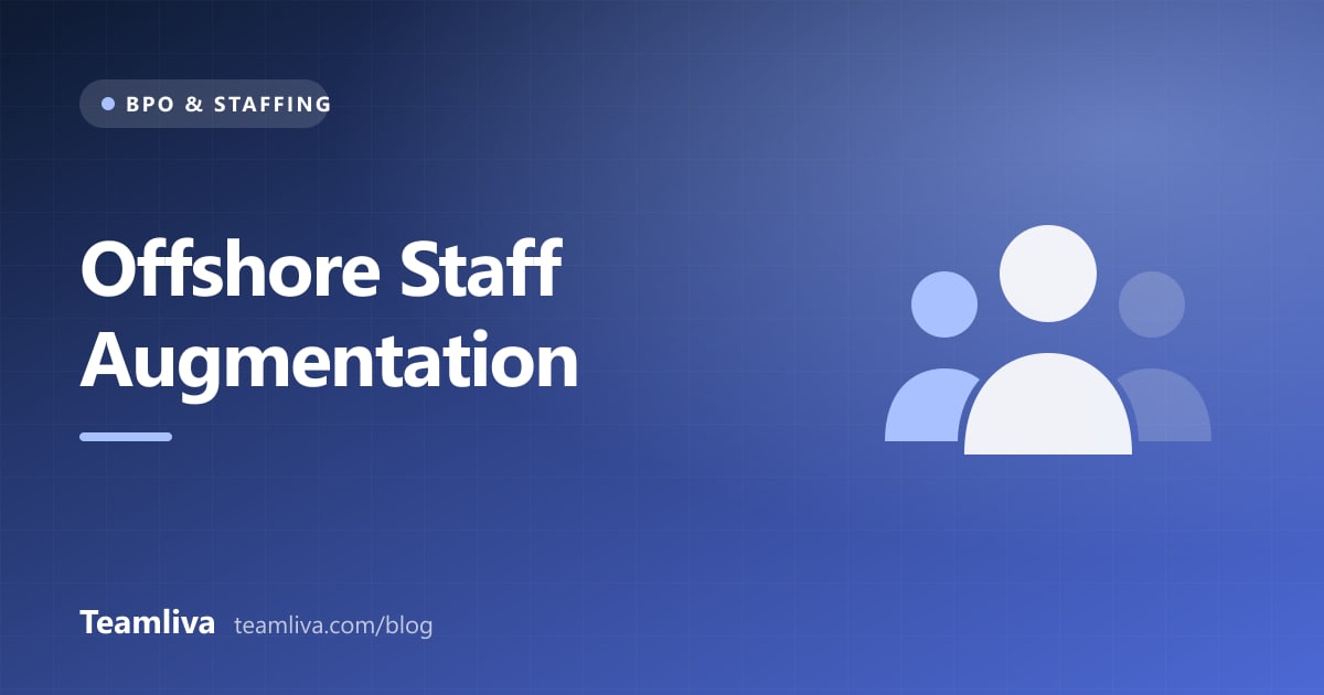 Teamliva (Team Liva) cover graphic: Offshore Staff Augmentation, with a people icon